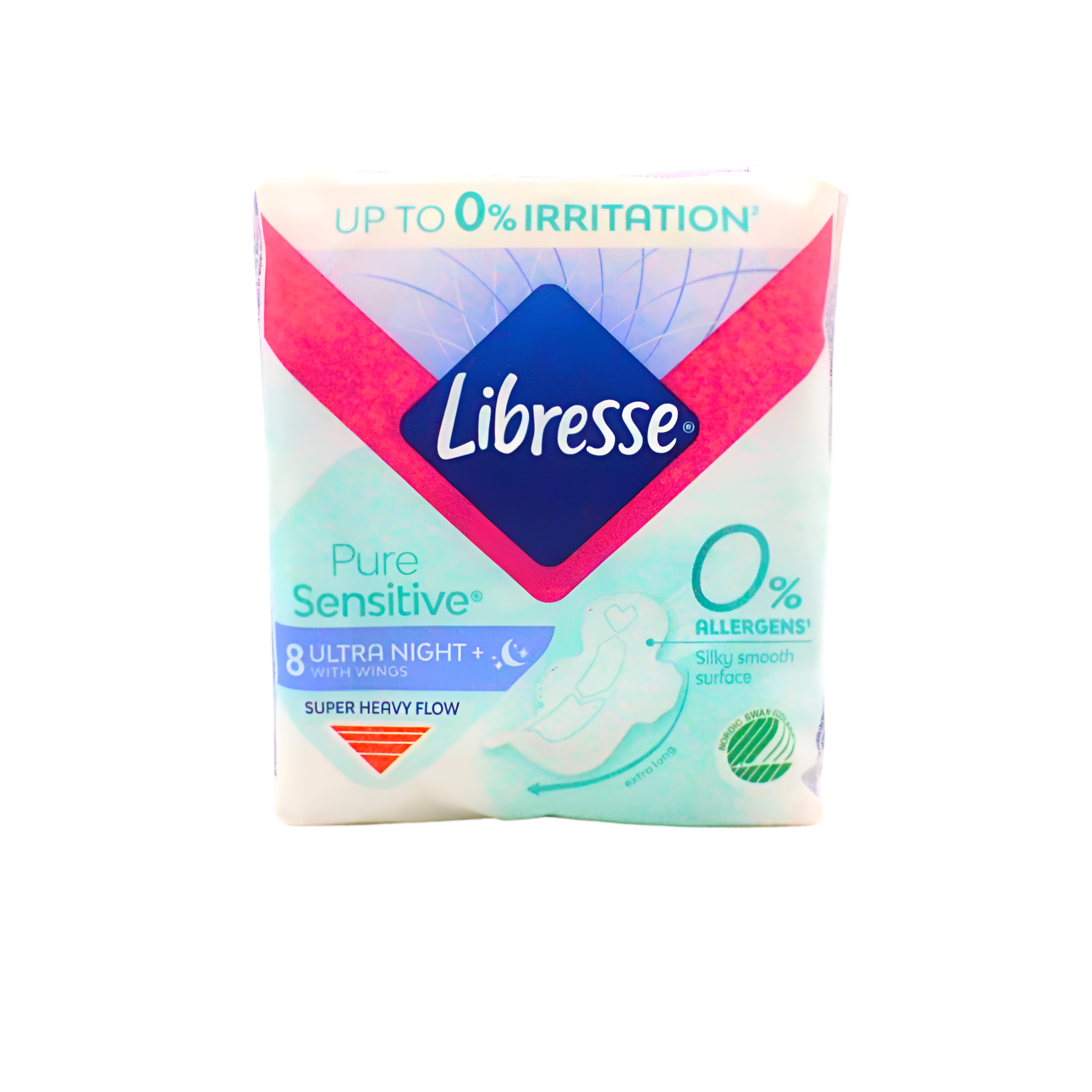 343-1 Libresse ultra night Pure Sensitive ulošci sa krilcima,8kom - Image 1