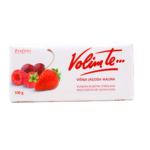 Čokolada Volim te višnja-jagoda-malina 100g