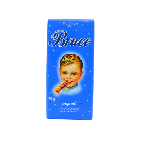 Čokolada Braco mliječna 75g