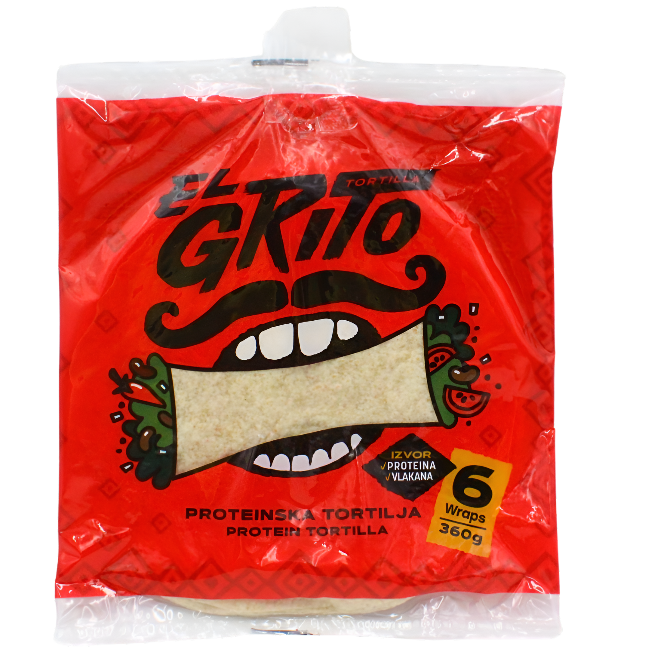 460-1 Tortilja proteinska 6kom,360g El Grito - Image 1