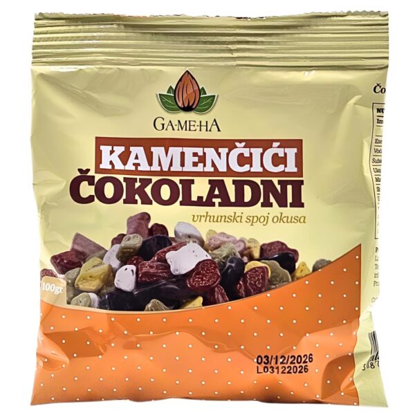 Čokoladni kamenčići 100 g Gameha