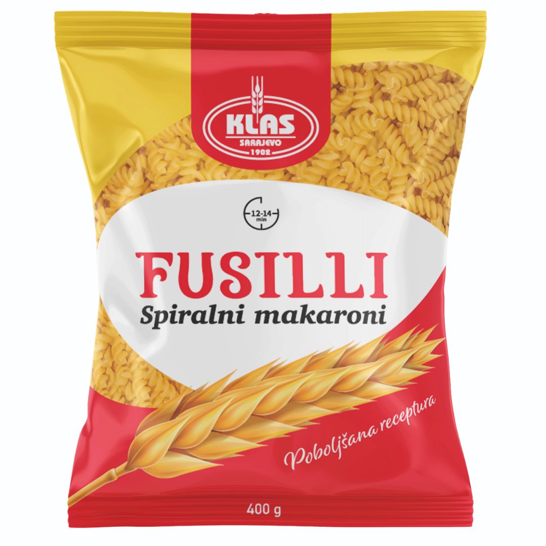19 Makaroni Fusilli 400g Klas - Image 1